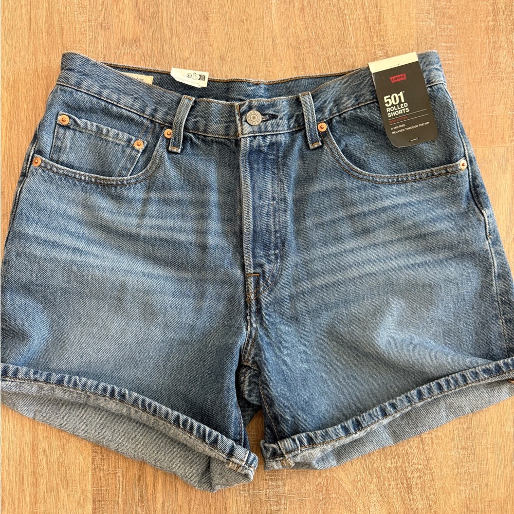 LEVI’S STRAUSS 501 Rolled Shorts 100% Cotton